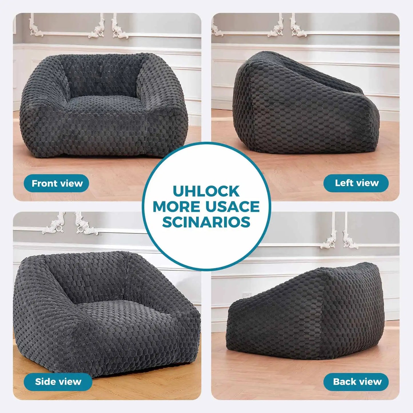 Big Bean Bag Chair with Filling Included