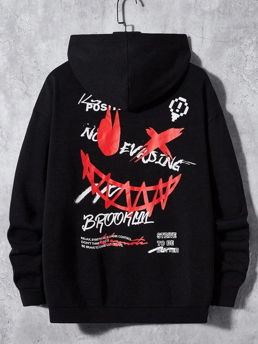 Graphic Print Fashionable Sweater