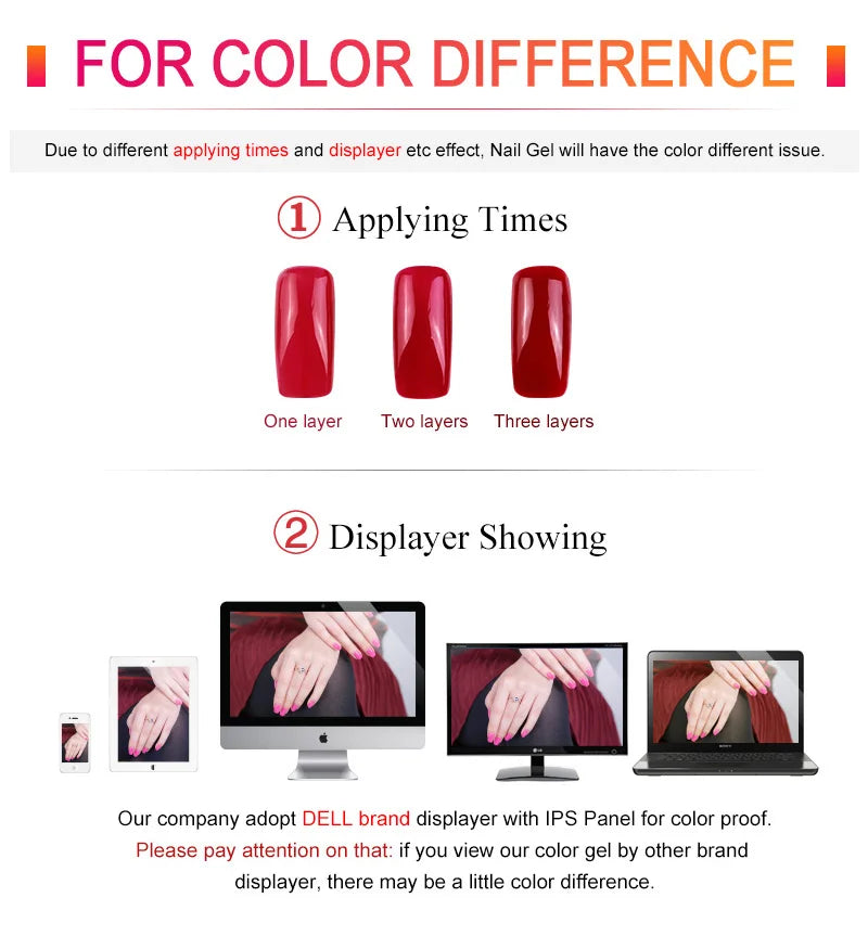 VIP5 Kit Nail Gel Polish