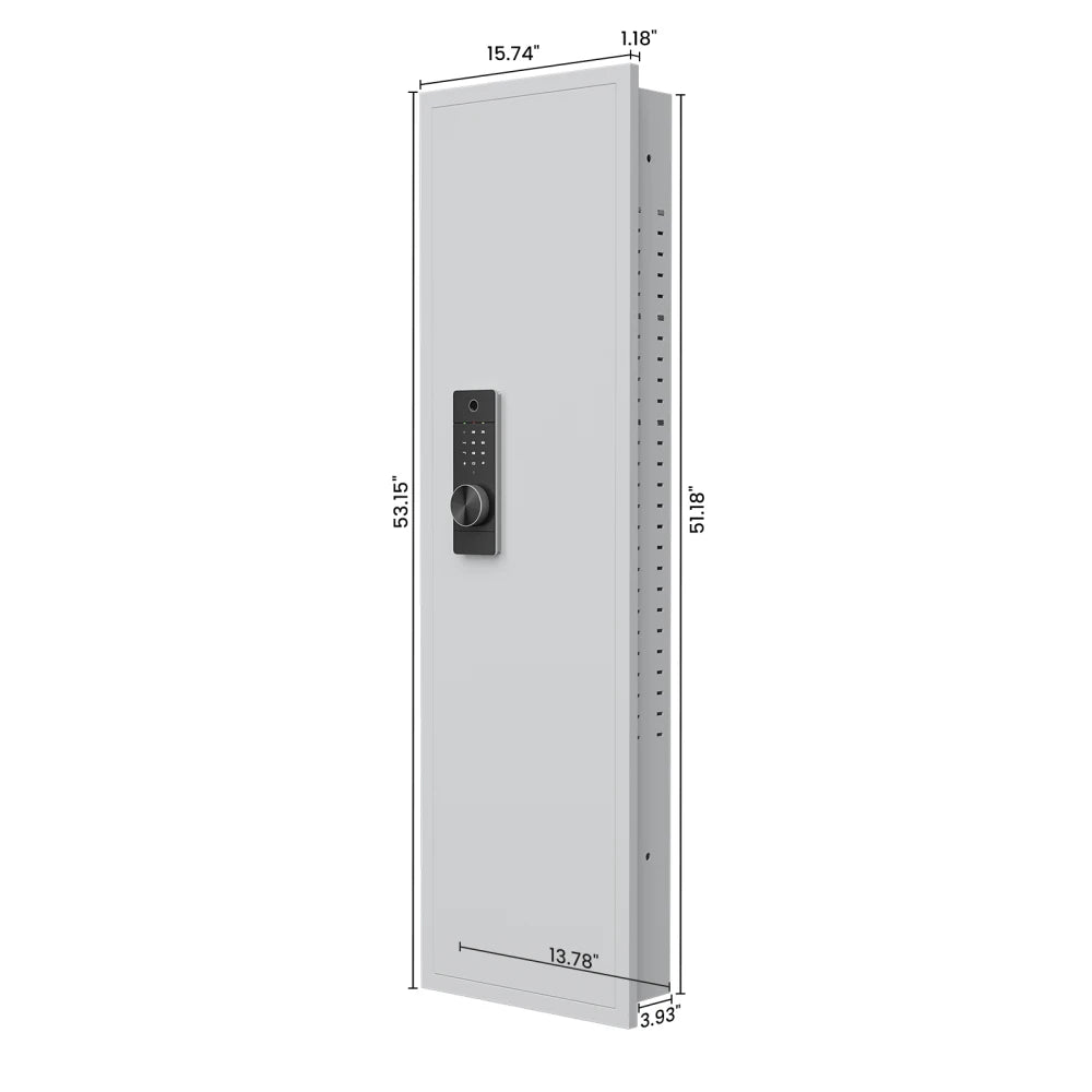 53" Fingerprint Touch Panel In-Wall Safe