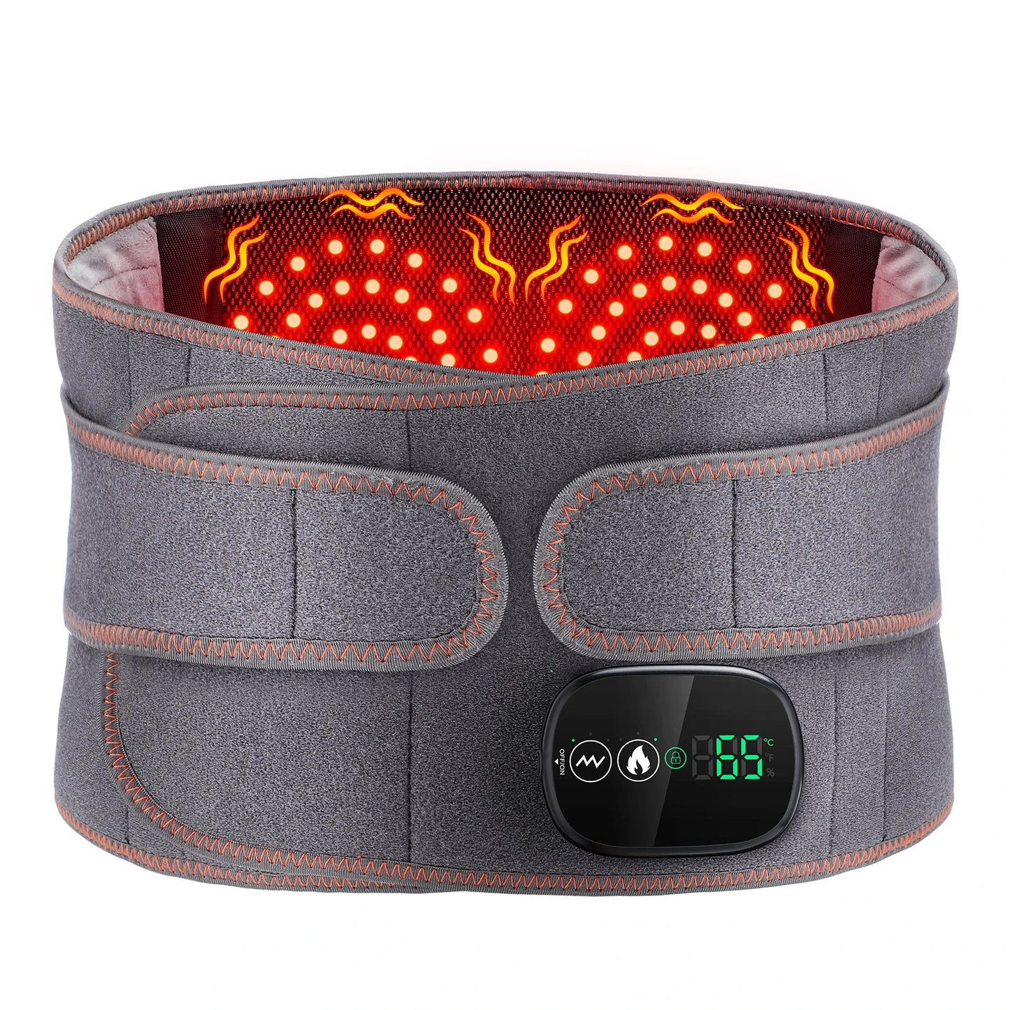 Decompression Heated Vibration Massage Waist Belt