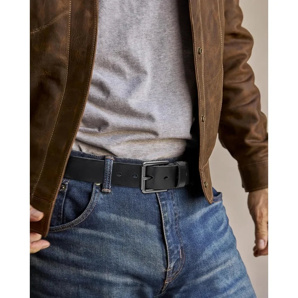 Men's Belts Casual with Genuine Leather