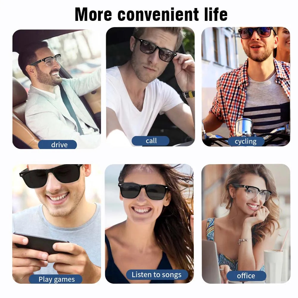 Smart Waterproof Hands-Free Calling Glasses