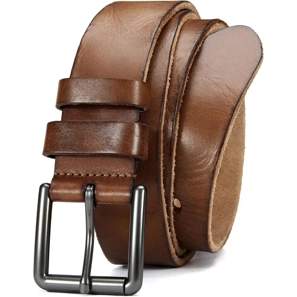 Men's Belts Casual with Genuine Leather