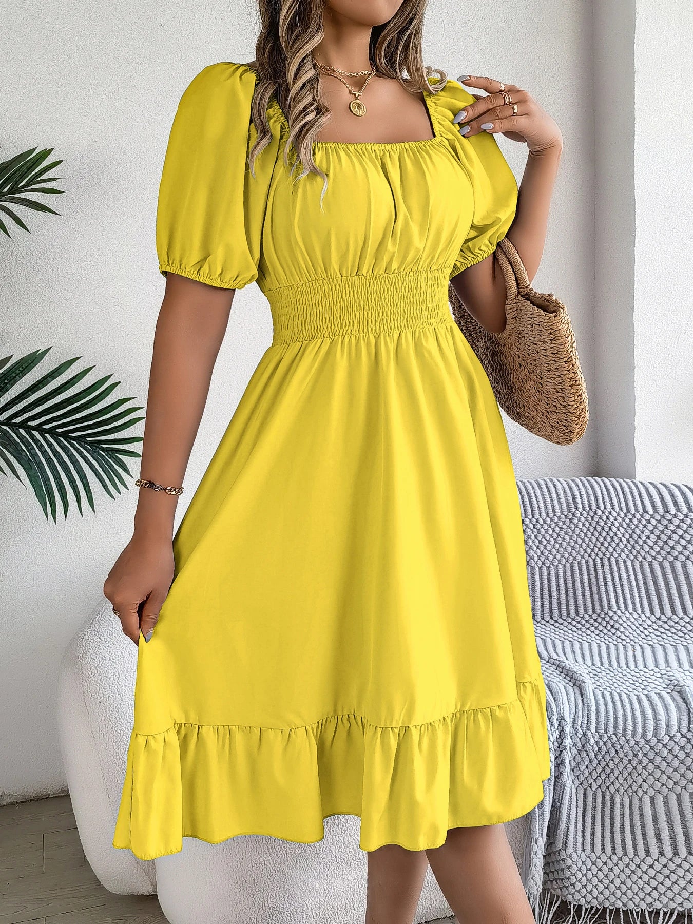 Elegant High Waisted Dress