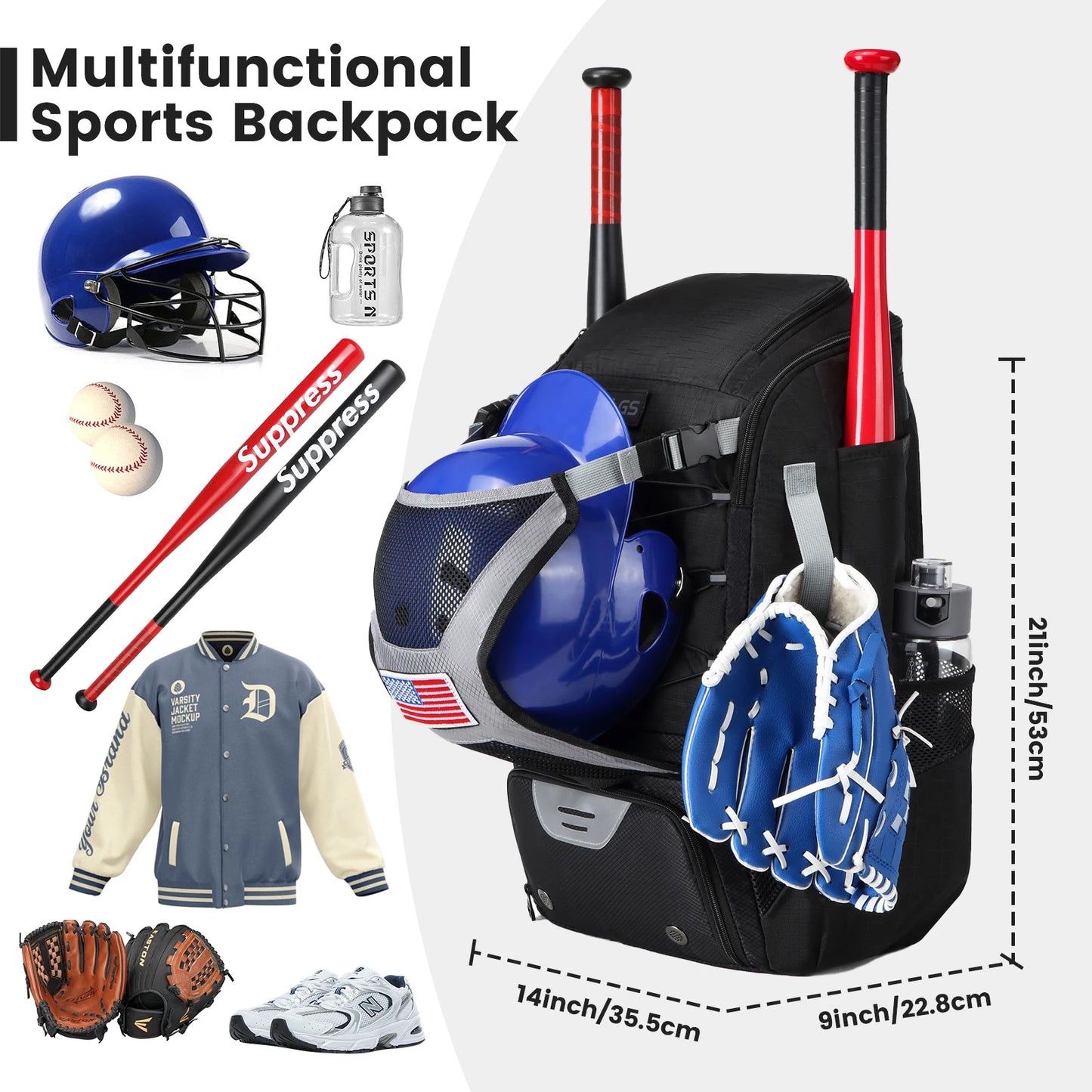 Baseball/Softball Equipment Bag