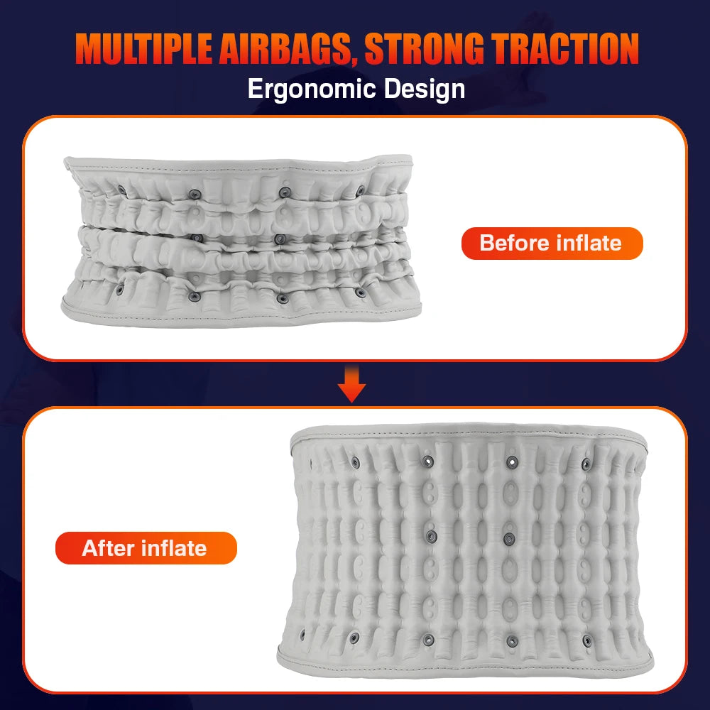 Decompression Heated Vibration Massage Waist Belt