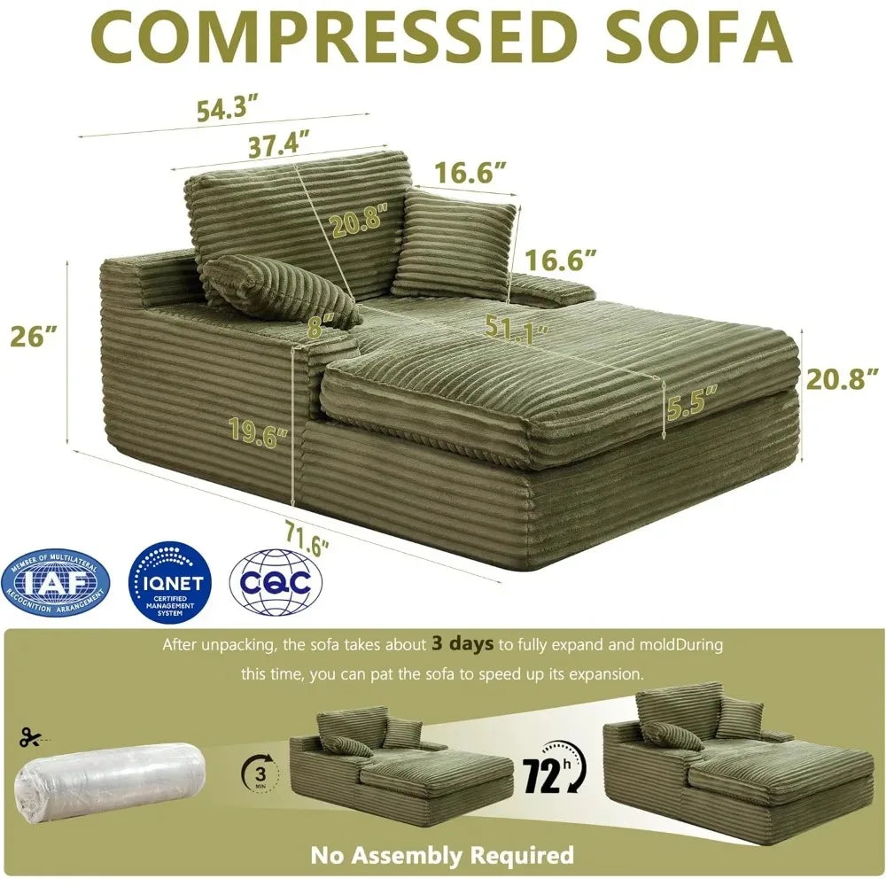 Oversized Chaise Lounge Sofa Chair