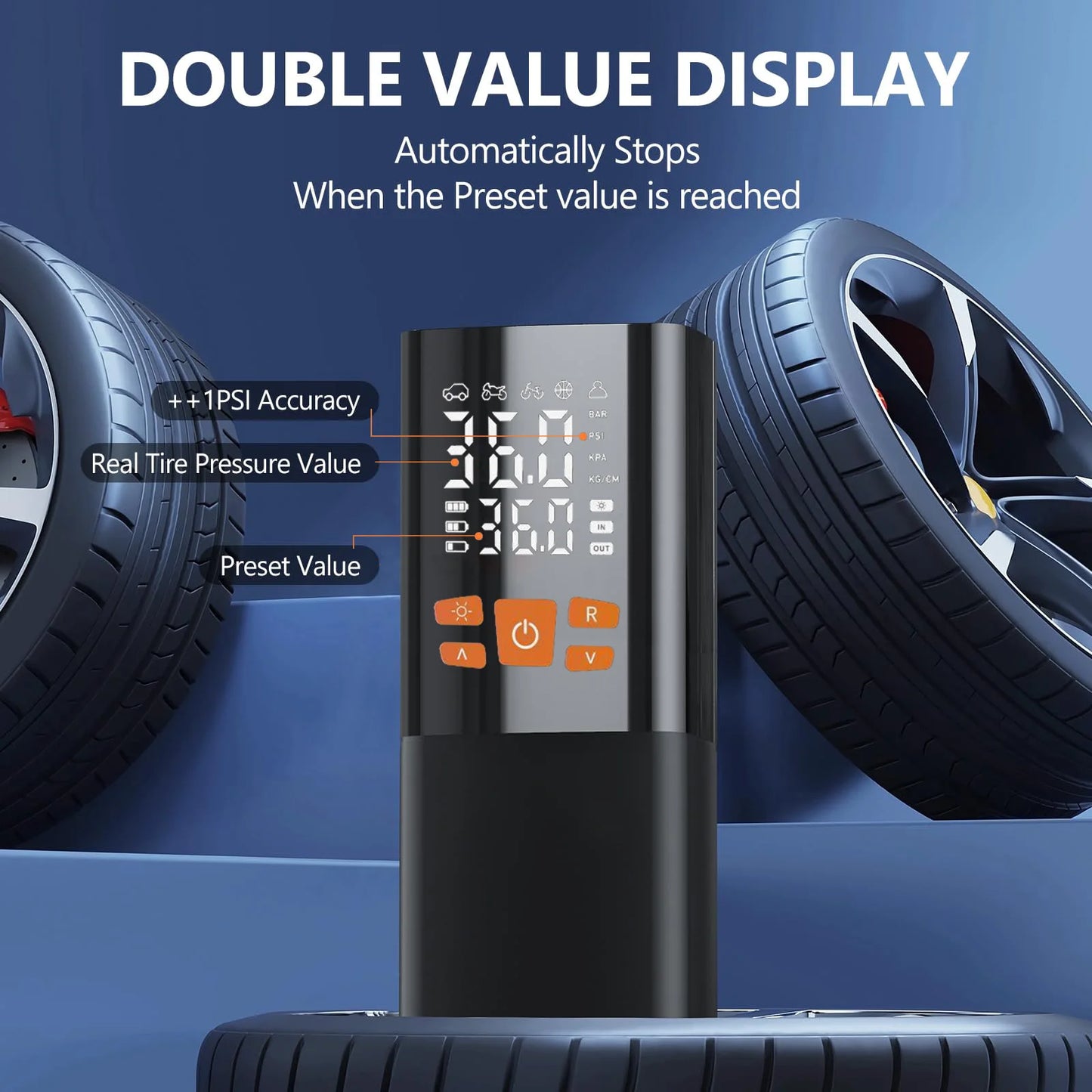 Tire Inflator Portable Air Compressor