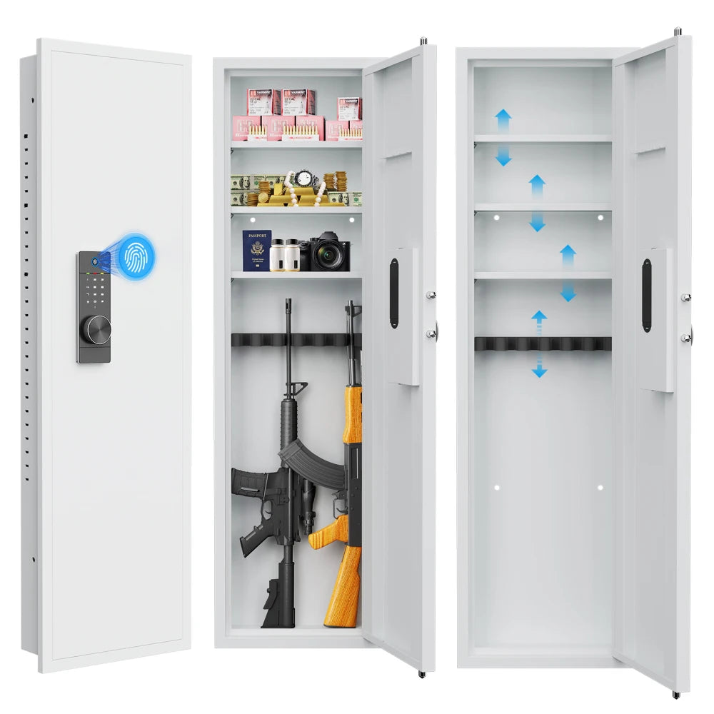 53" Fingerprint Touch Panel In-Wall Safe