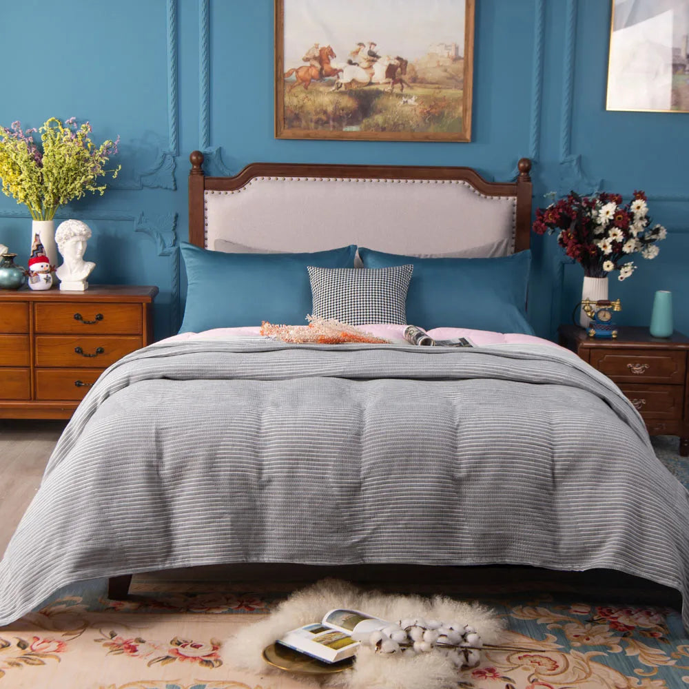 3 Layers Cotton Muslin Bed Blanket