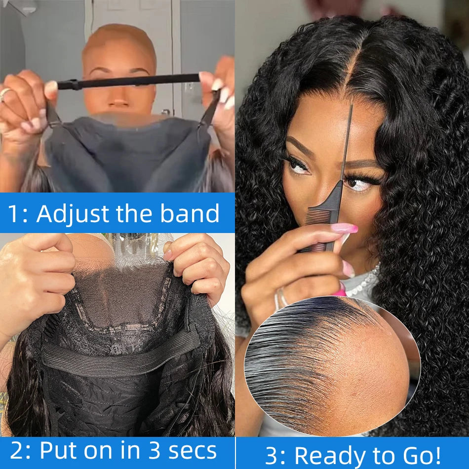 Xcurly Loose Deep Wave Glueless Ready to Wear Lace Closure Wig