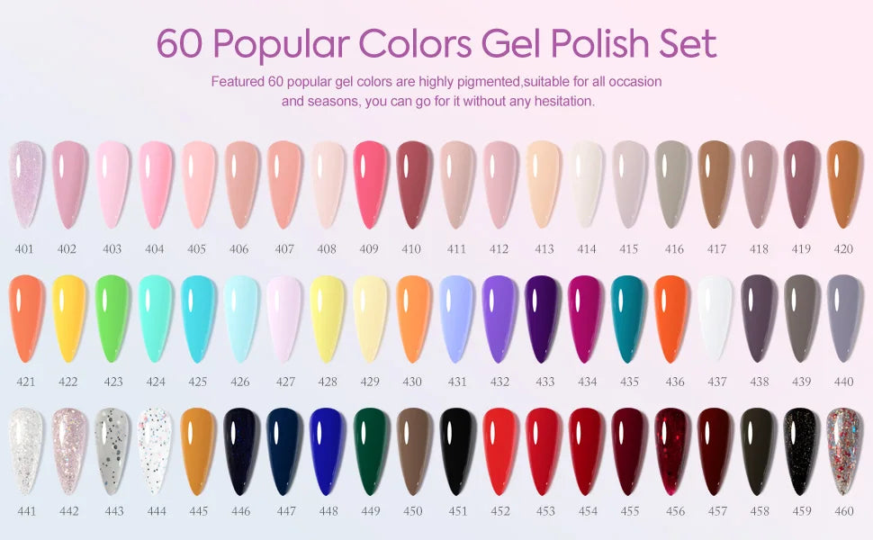 VIP5 Kit Nail Gel Polish