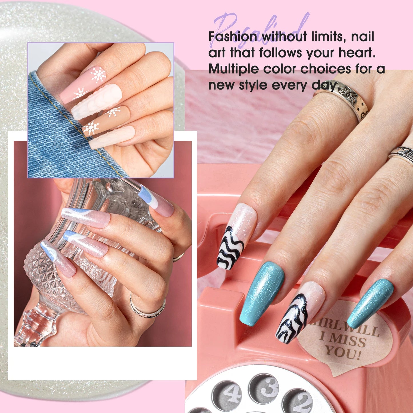 24PCS Gel Nail Polish Set with Base