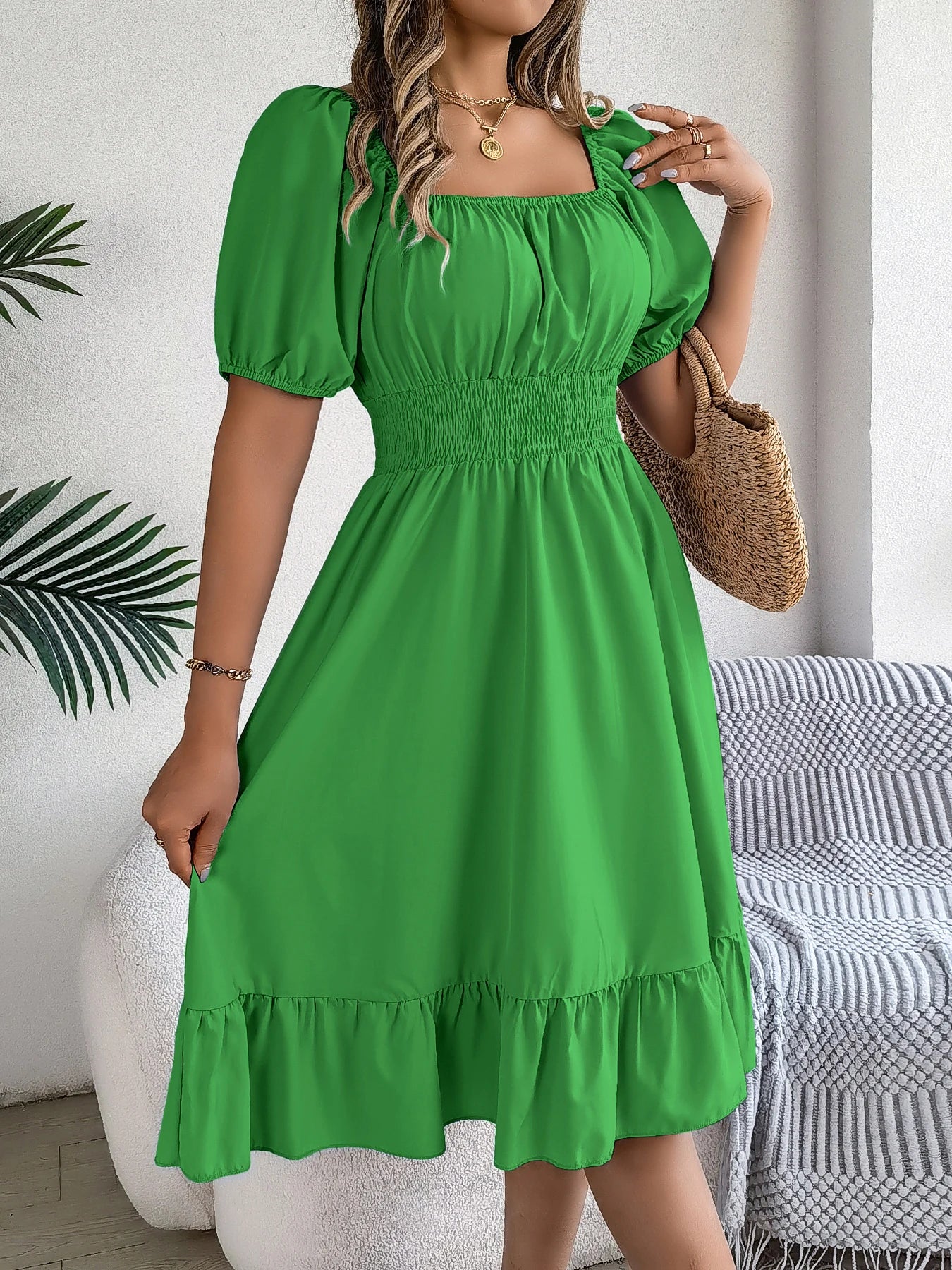 Elegant High Waisted Dress