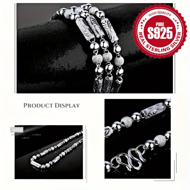 925 Sterling Silver Chain Necklace For Men