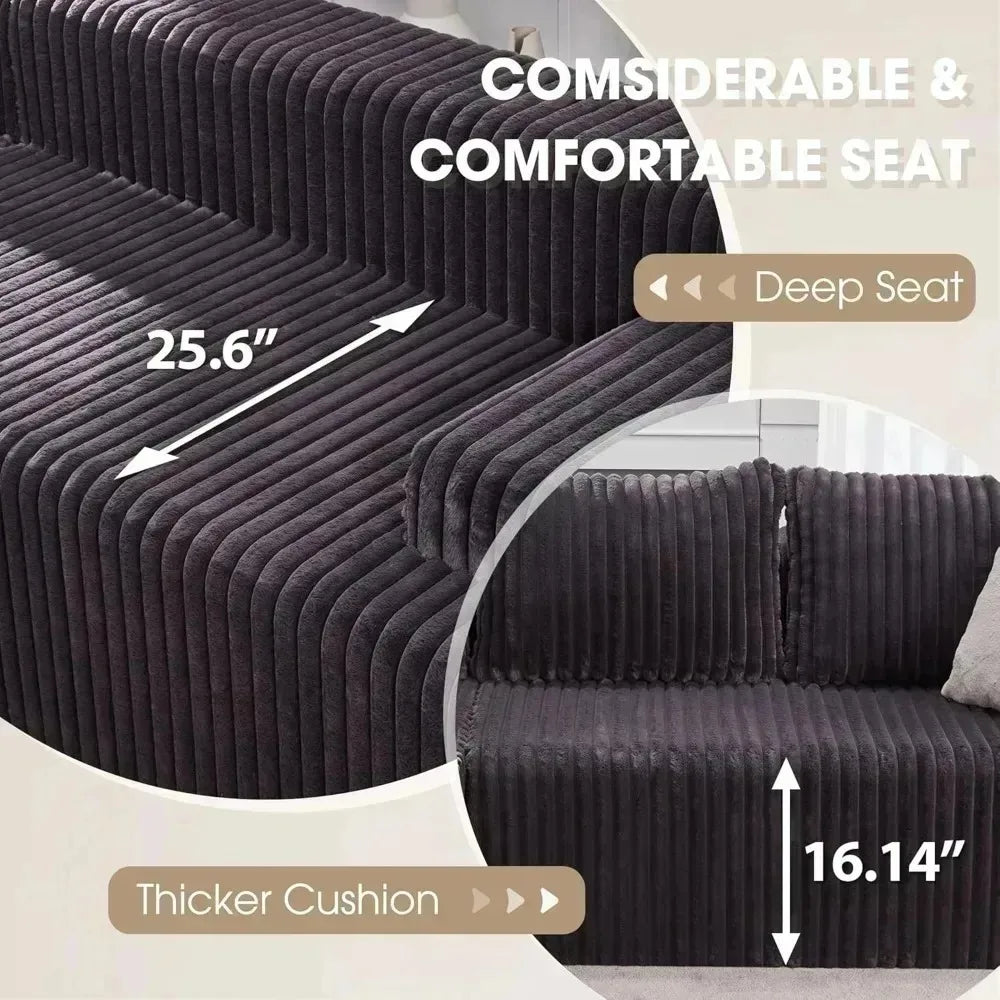 Modular L-Shaped 3-Seat Sectional