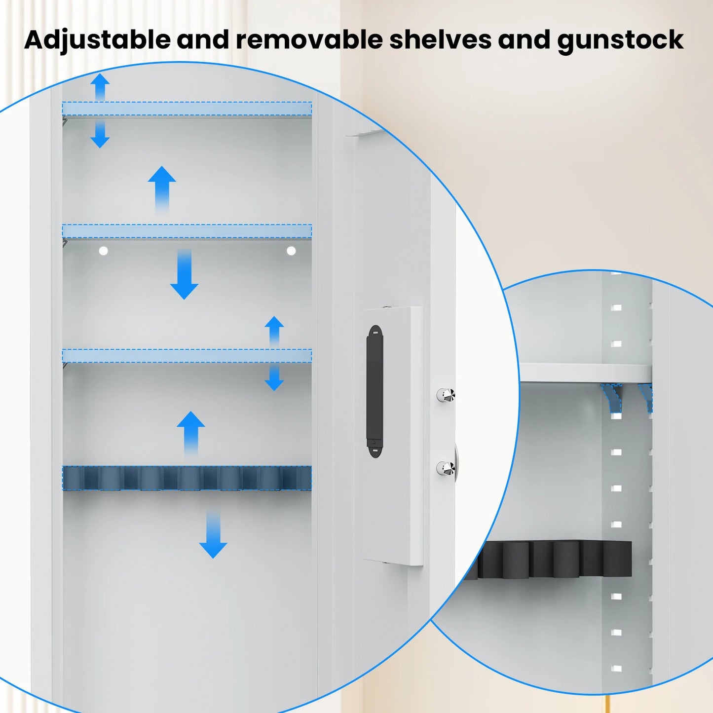 53" Fingerprint Touch Panel In-Wall Safe