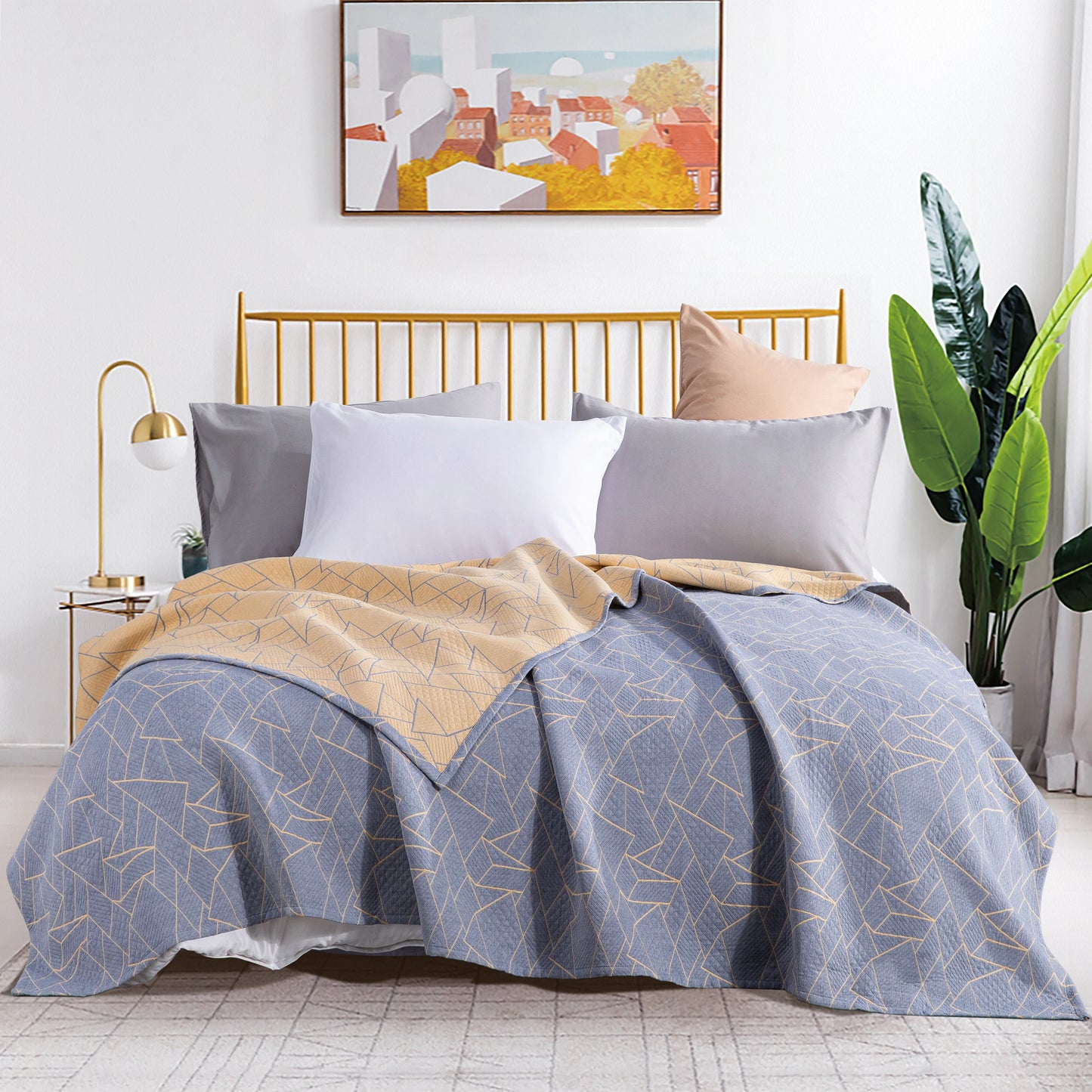 3 Layers Cotton Muslin Bed Blanket