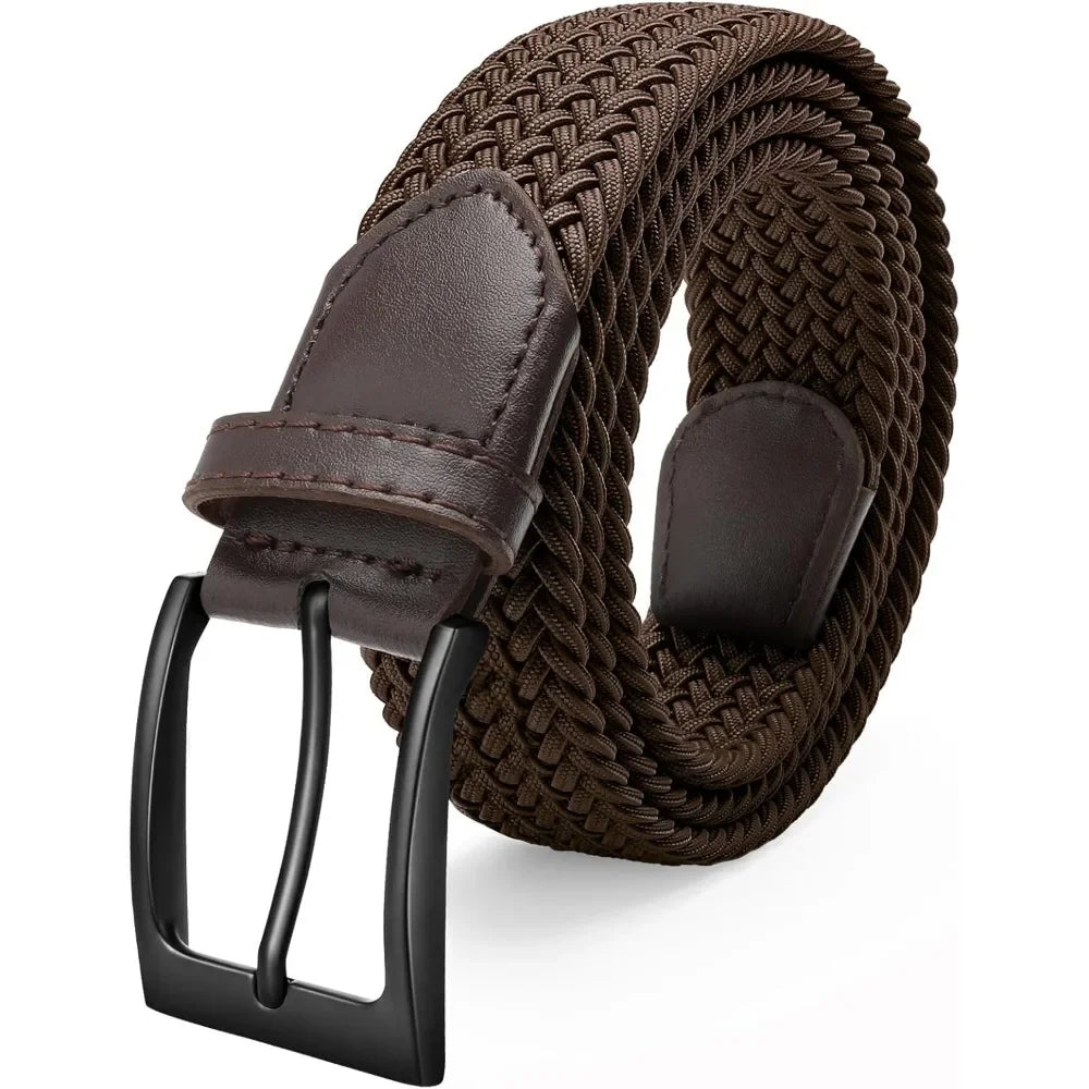 Elastic Braided Stretch Men's Belts