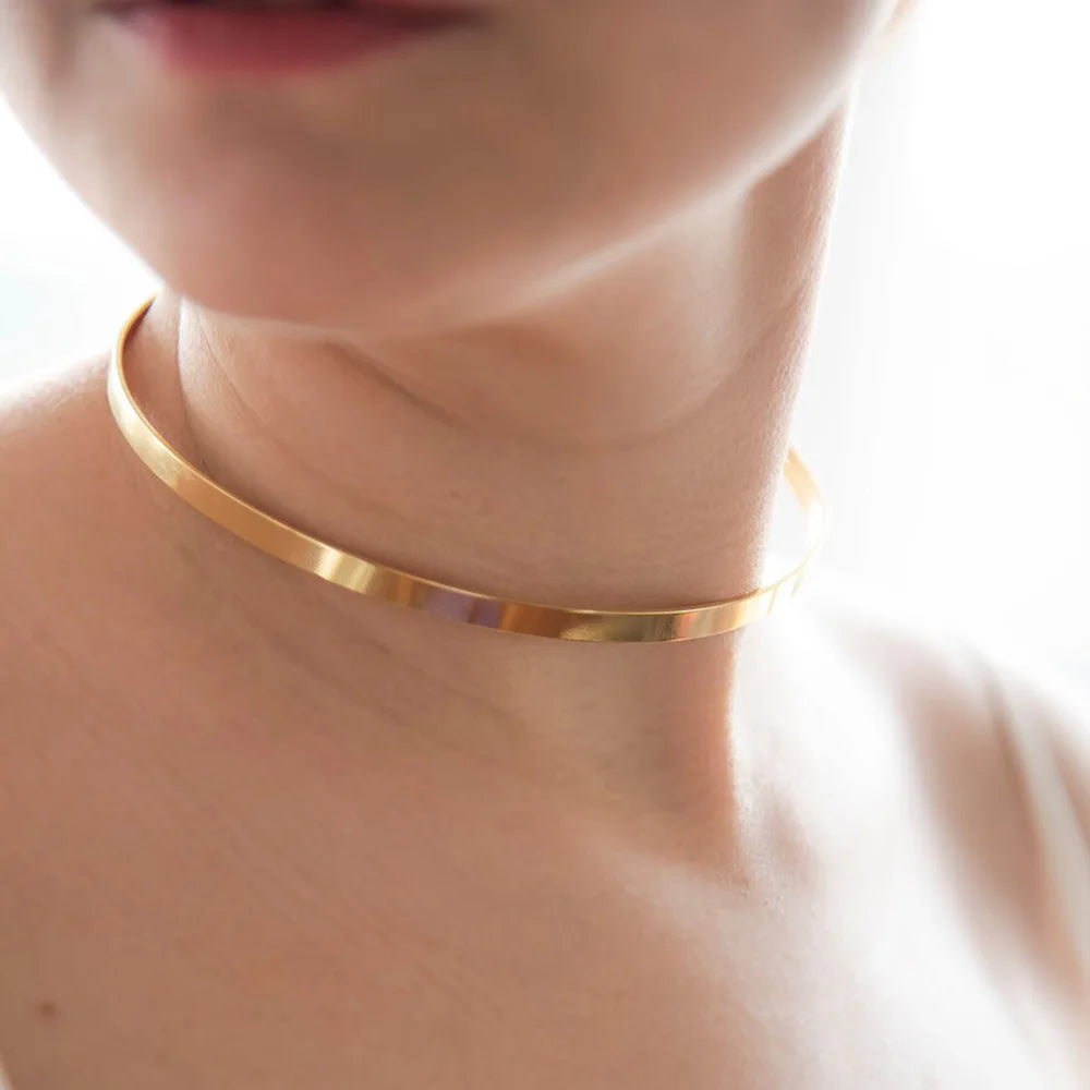 Backless Back Chain Collar Necklace