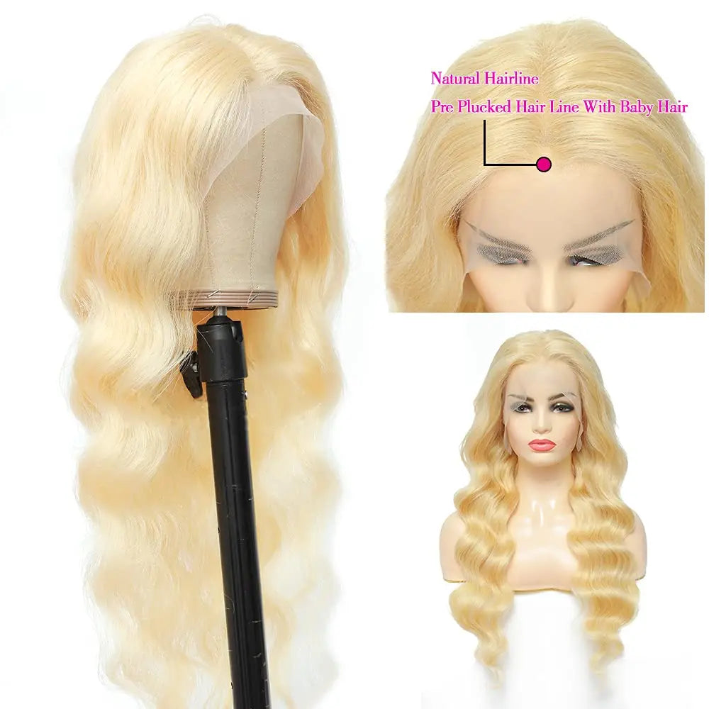 Body Wave Lace Front Wigs Blonde Wig