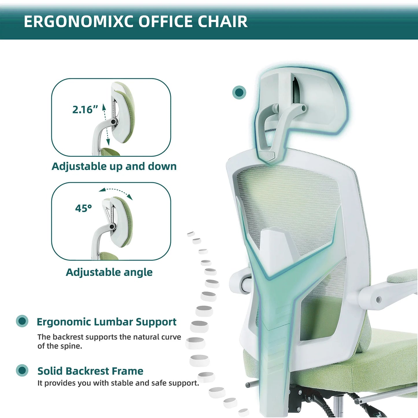 Reclining High Back Mesh Computer Chair
