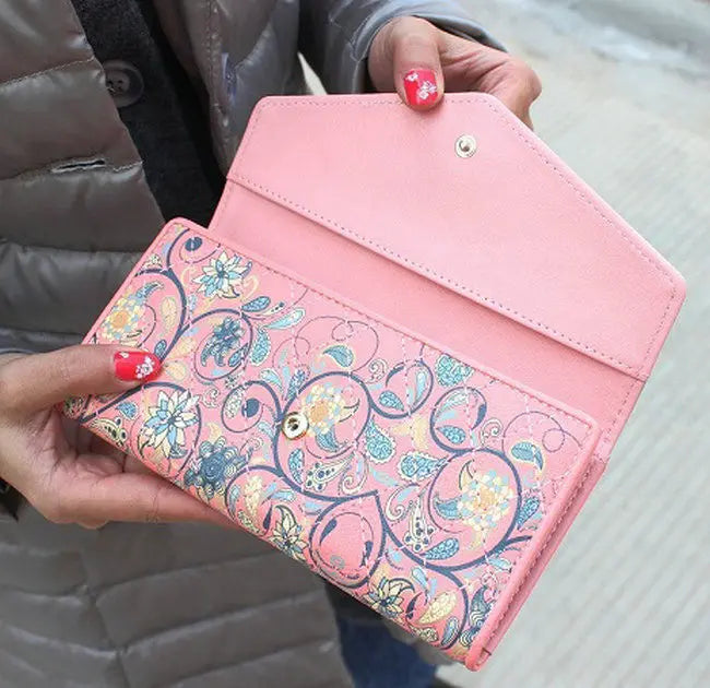 Floral Print Wallet