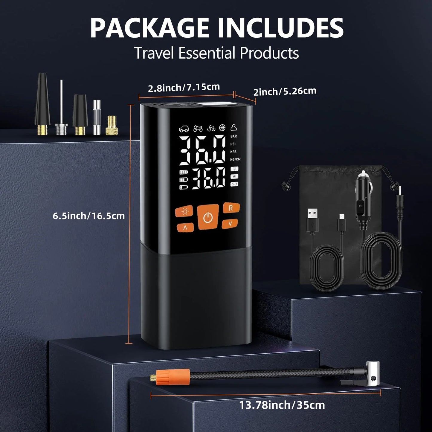Tire Inflator Portable Air Compressor