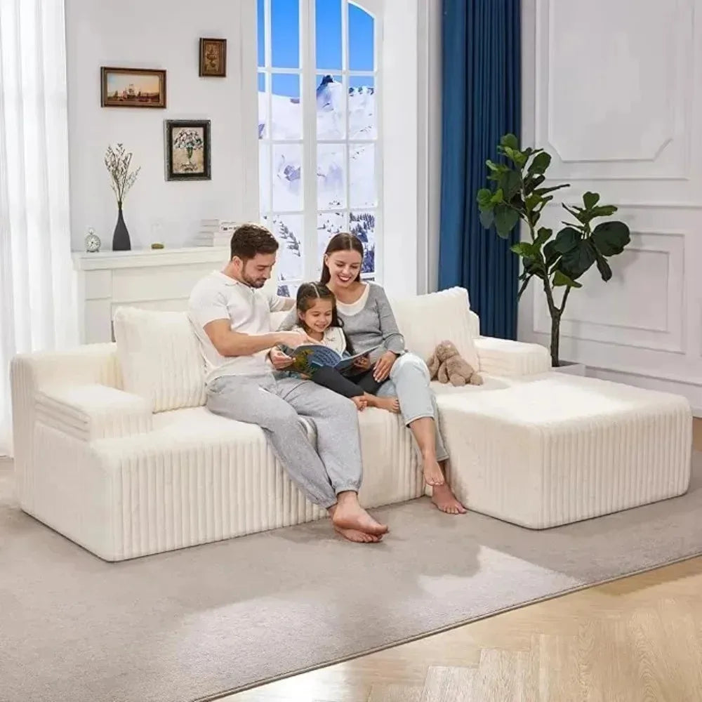 Modular L-Shaped 3-Seat Sectional
