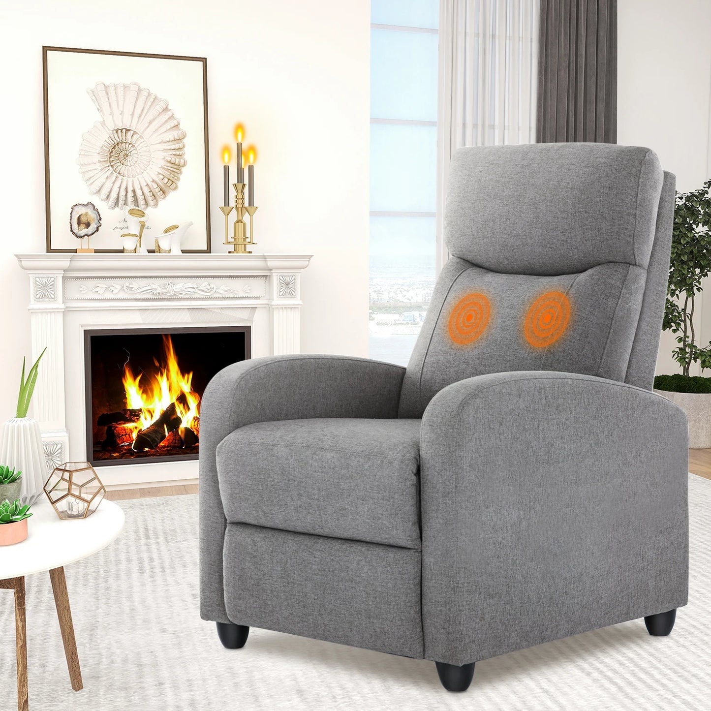 Soft Fabric Message Recliner