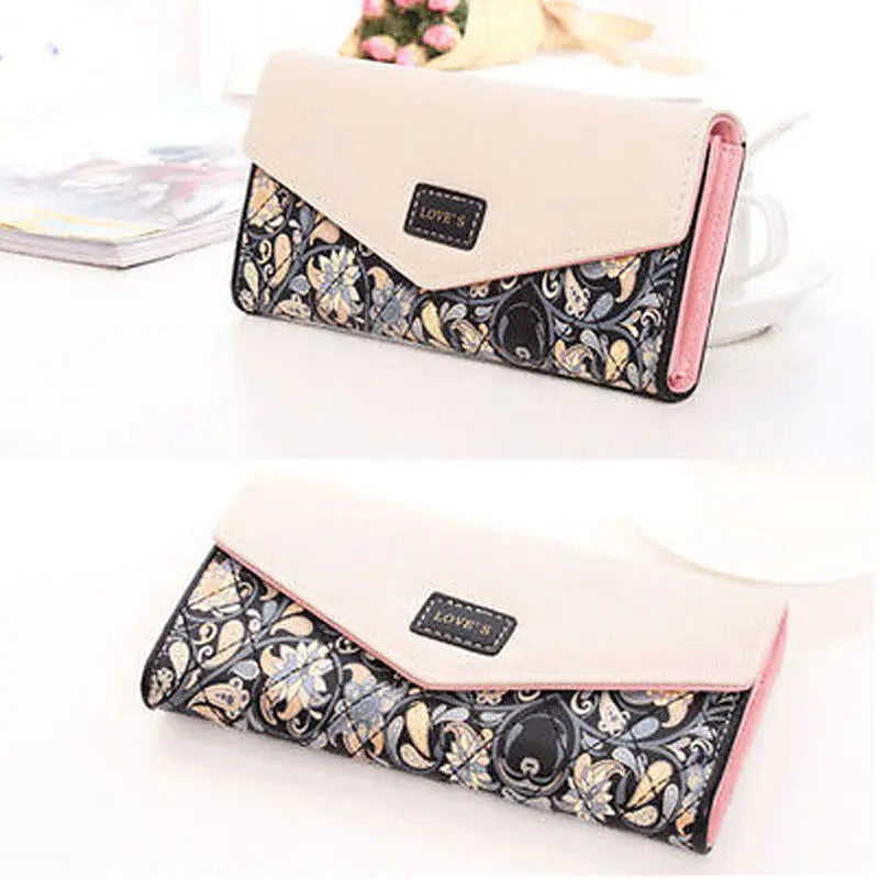 Floral Print Wallet