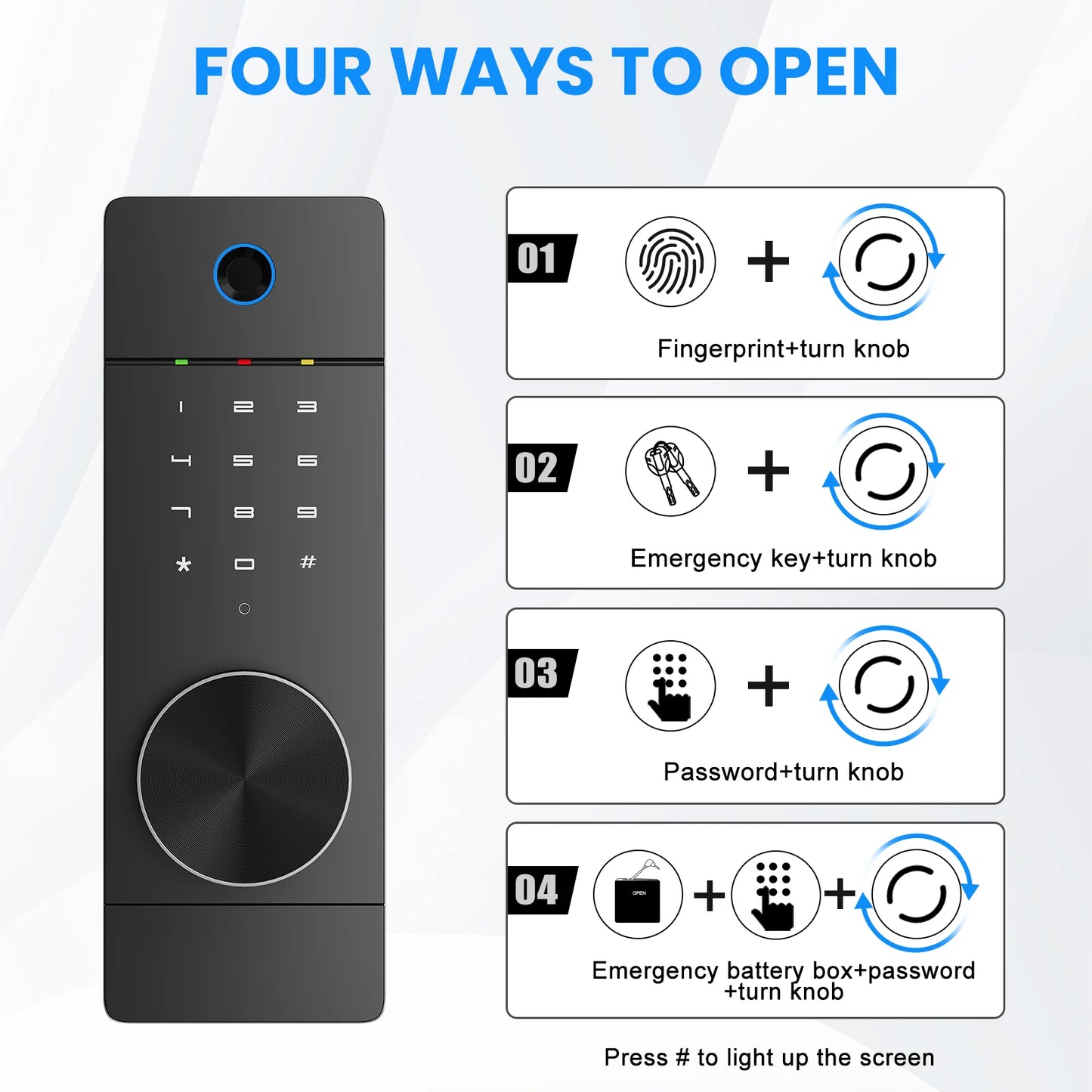 53" Fingerprint Touch Panel In-Wall Safe