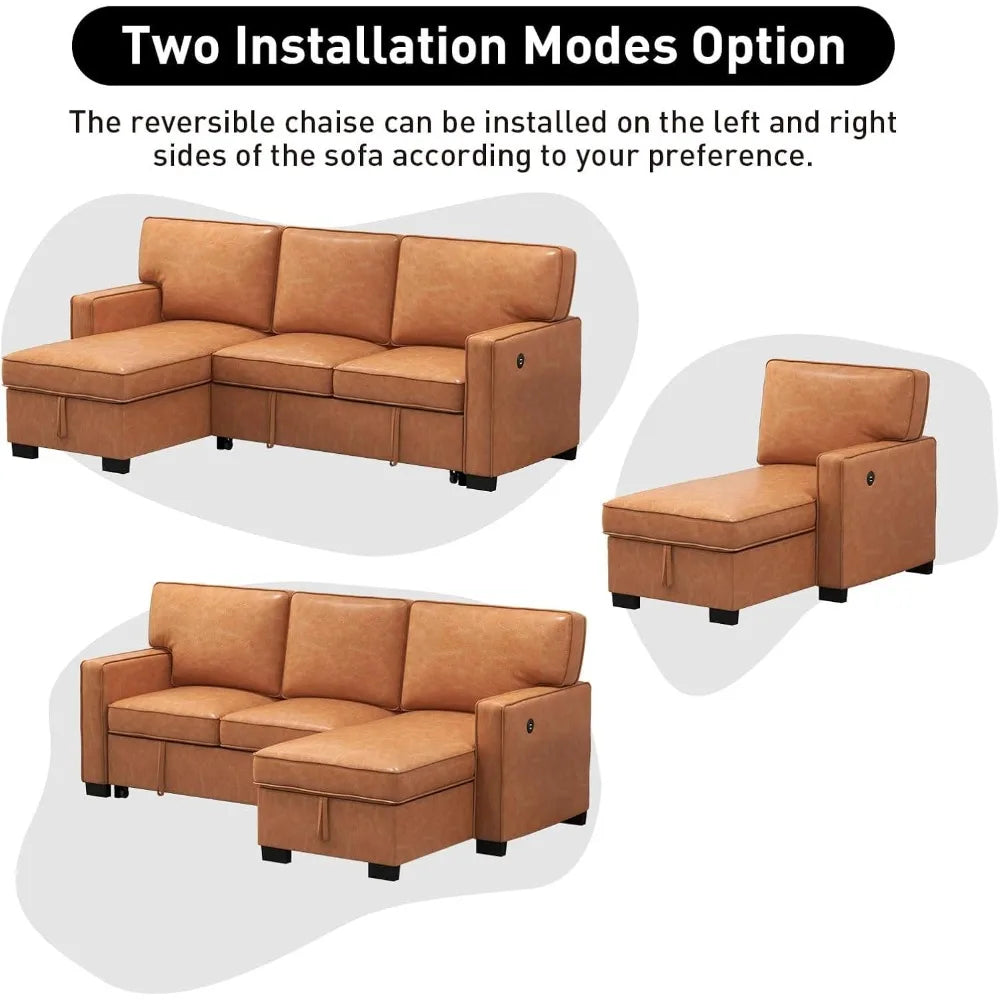 Convertible Sleeper Sofa 3 in 1
