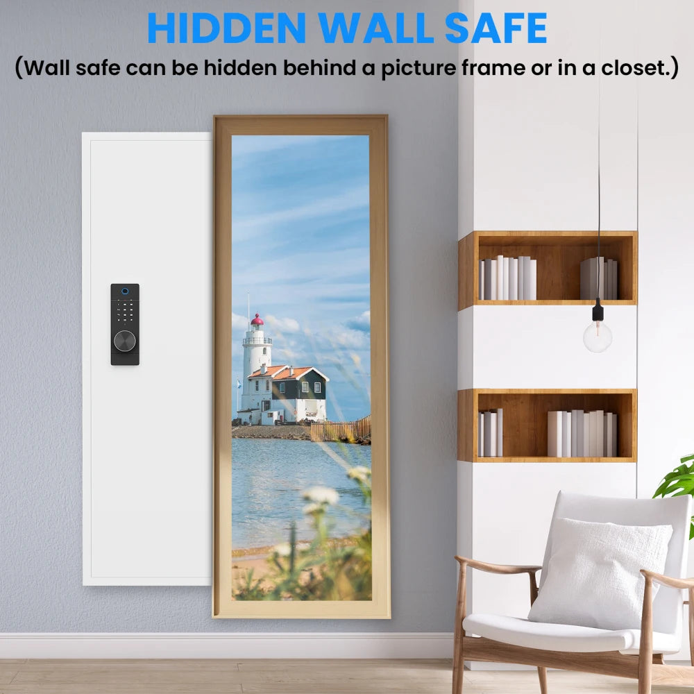 53" Fingerprint Touch Panel In-Wall Safe