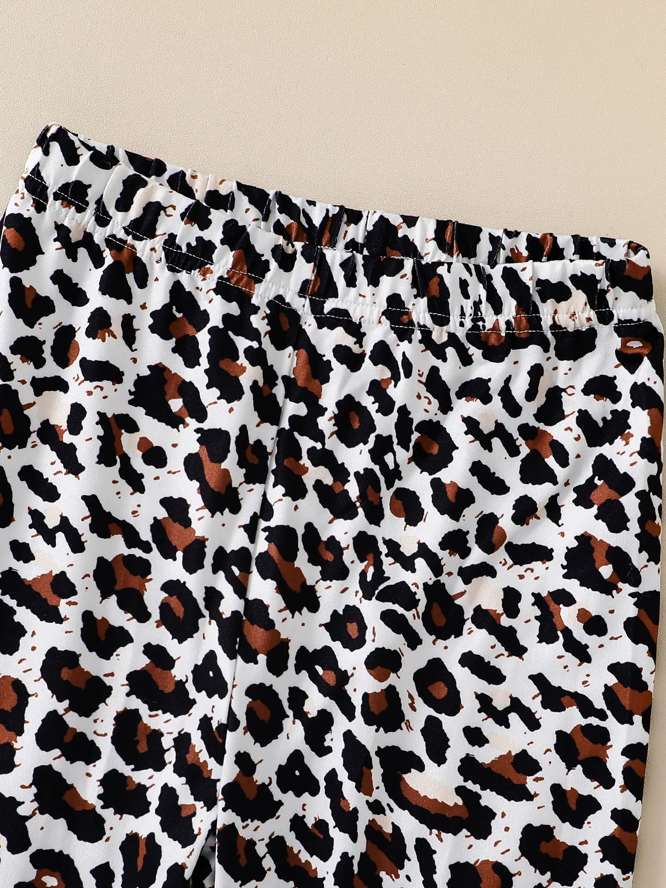 Girls long sleeved+leopard print slim pants