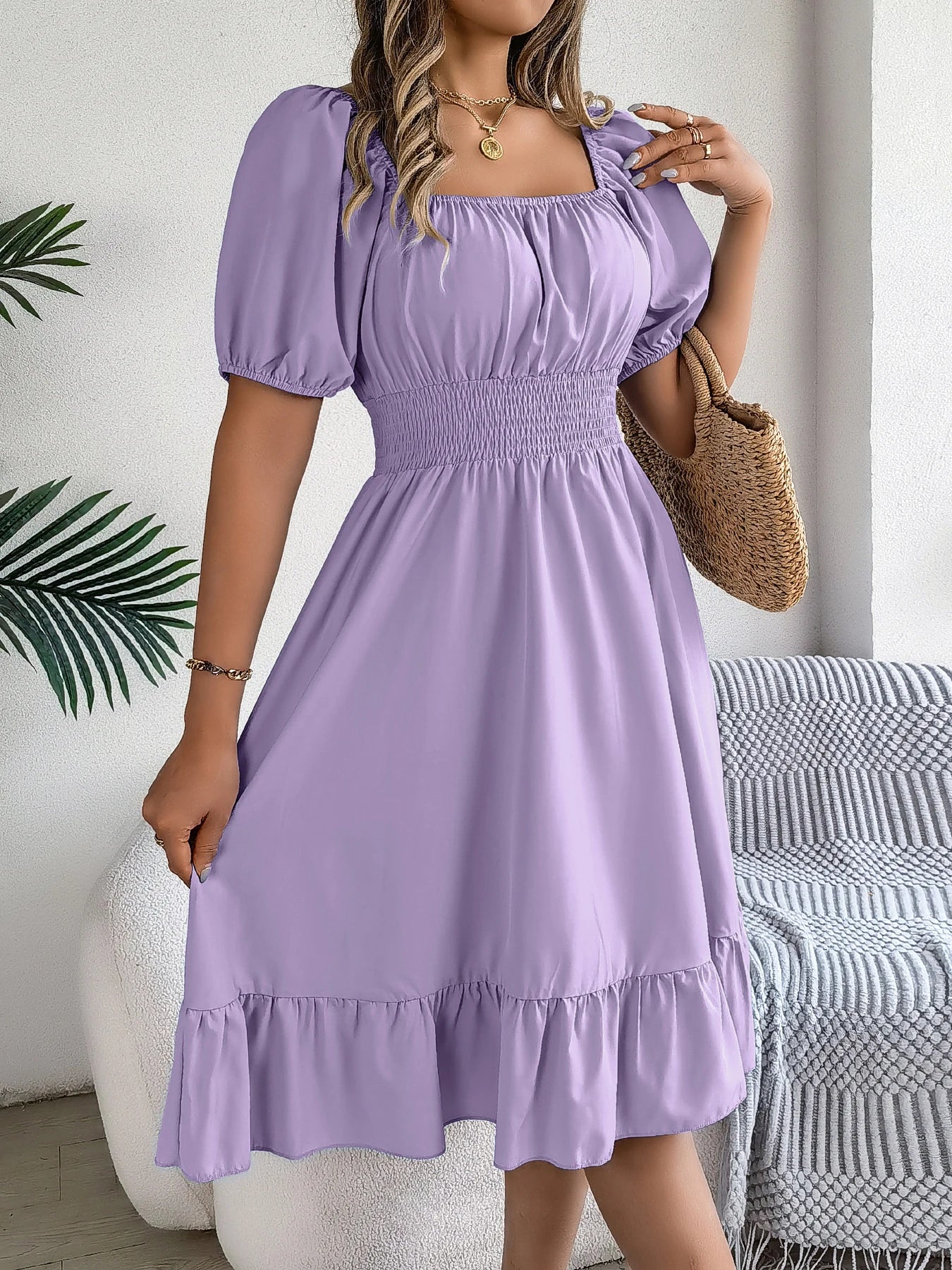 Elegant High Waisted Dress