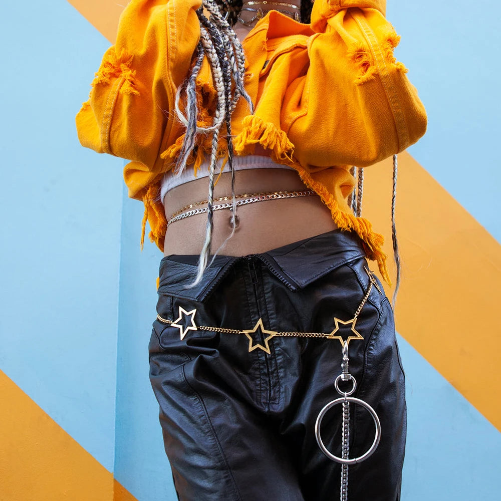 Metal Star Belt Chain