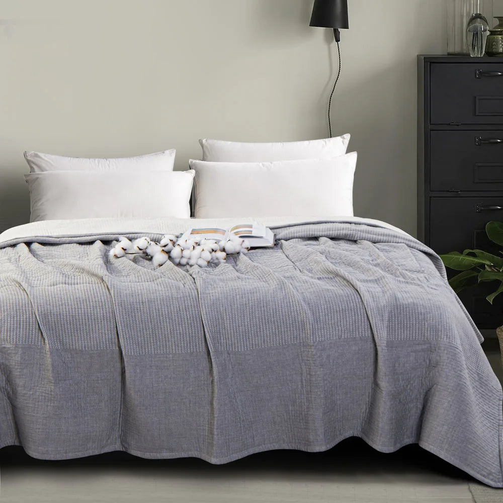 3 Layers Cotton Muslin Bed Blanket