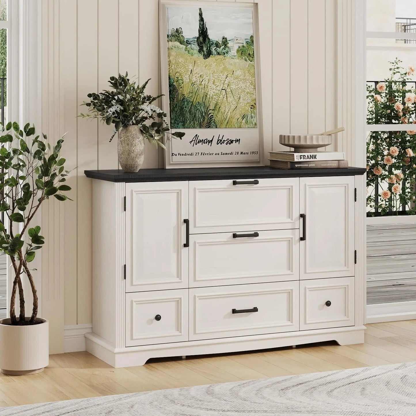 5 Dresser TV Stand Modern Organizer for Living Room or Bedroom