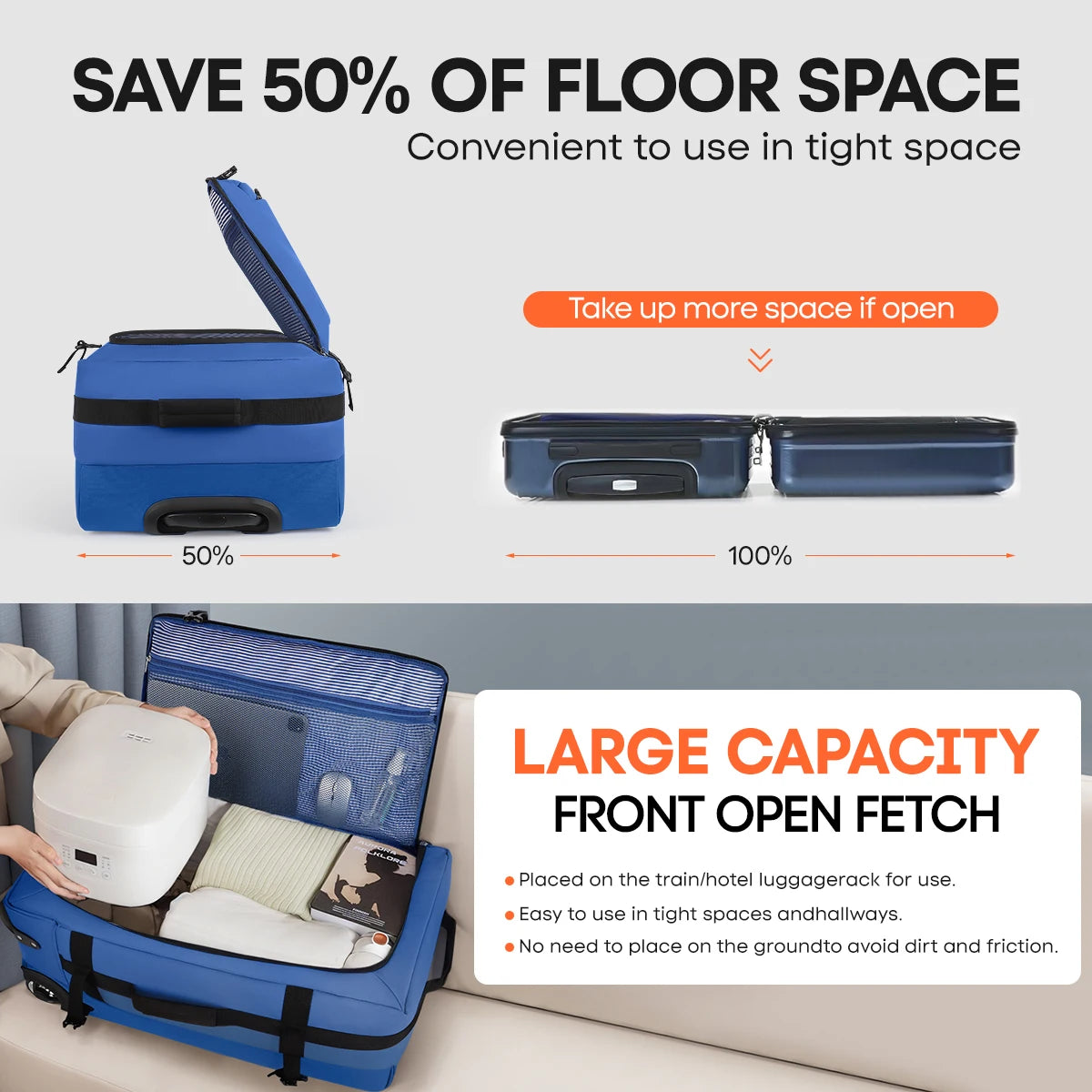 20''/26''/30'' Luggage Travel Suitcase Rolling Duffle Bag with Wheels
