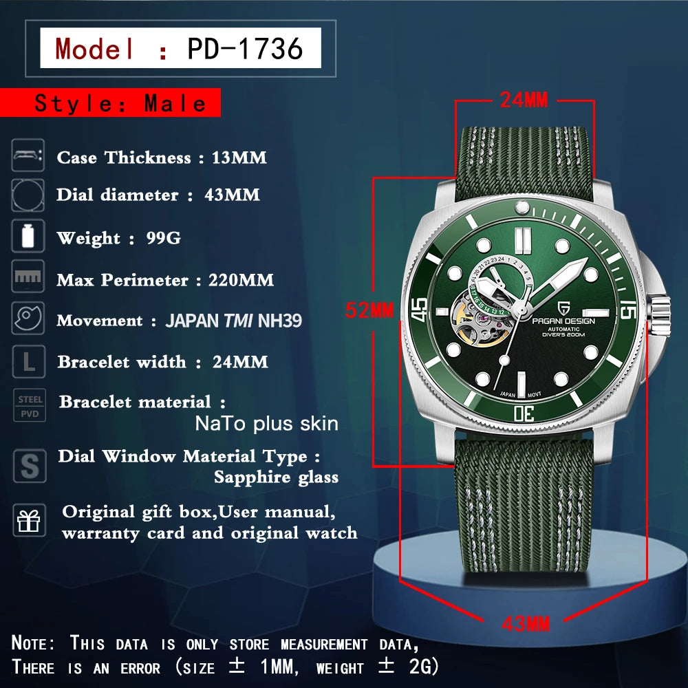 Automatic Men Mechanical Watch