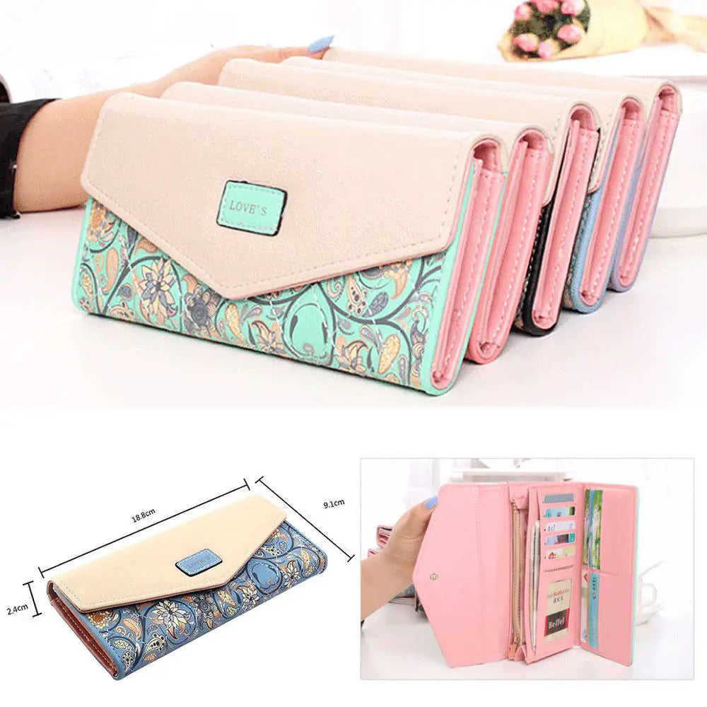 Floral Print Wallet