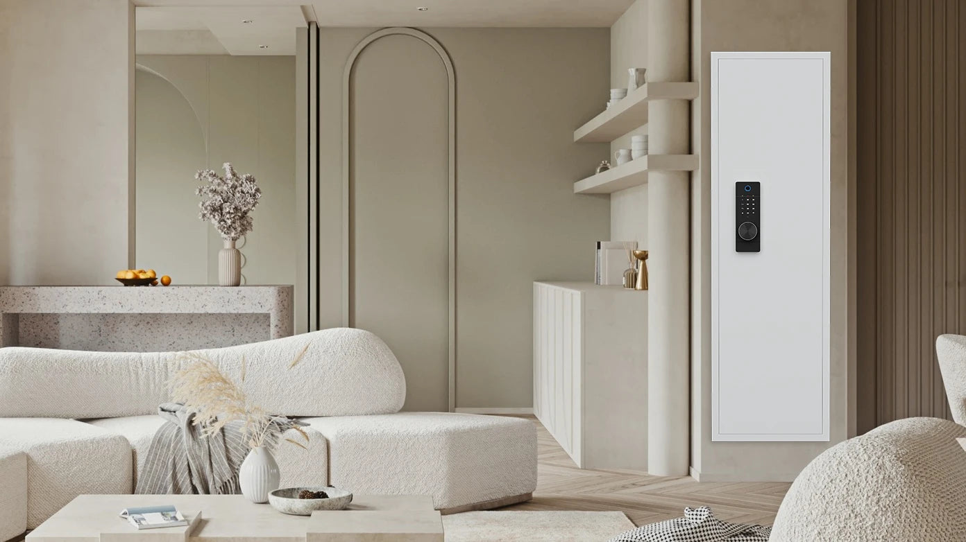 53" Fingerprint Touch Panel In-Wall Safe
