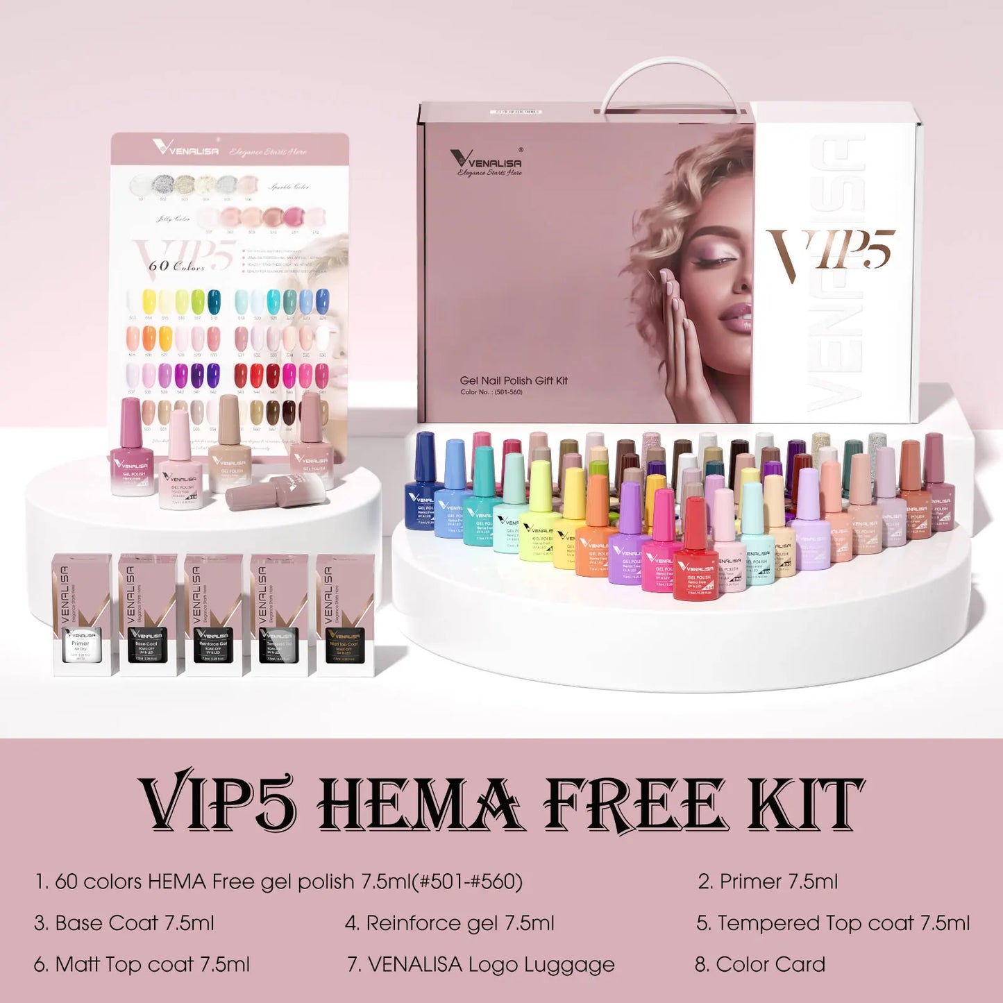 VIP5 Kit Nail Gel Polish