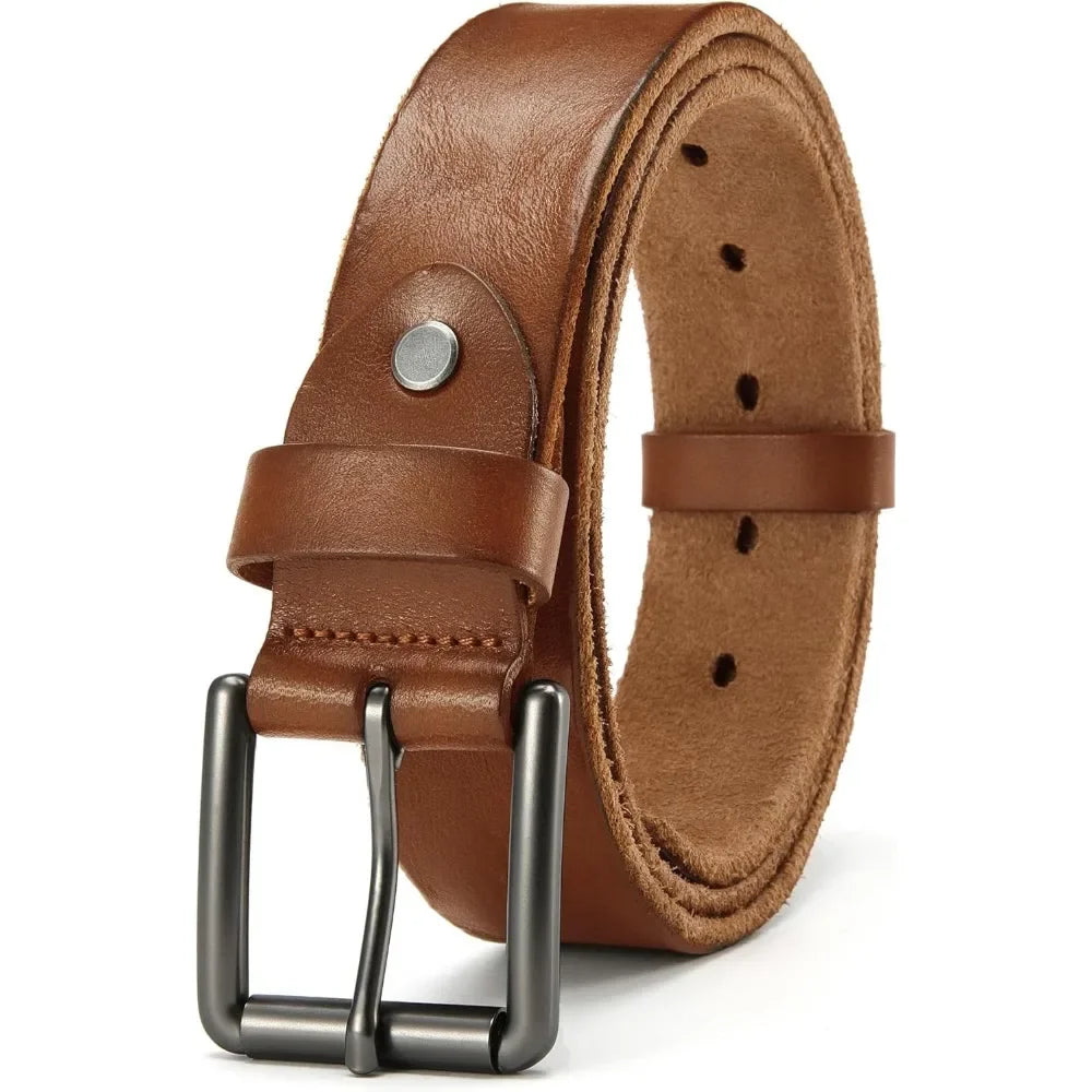Men's Belts Casual with Genuine Leather