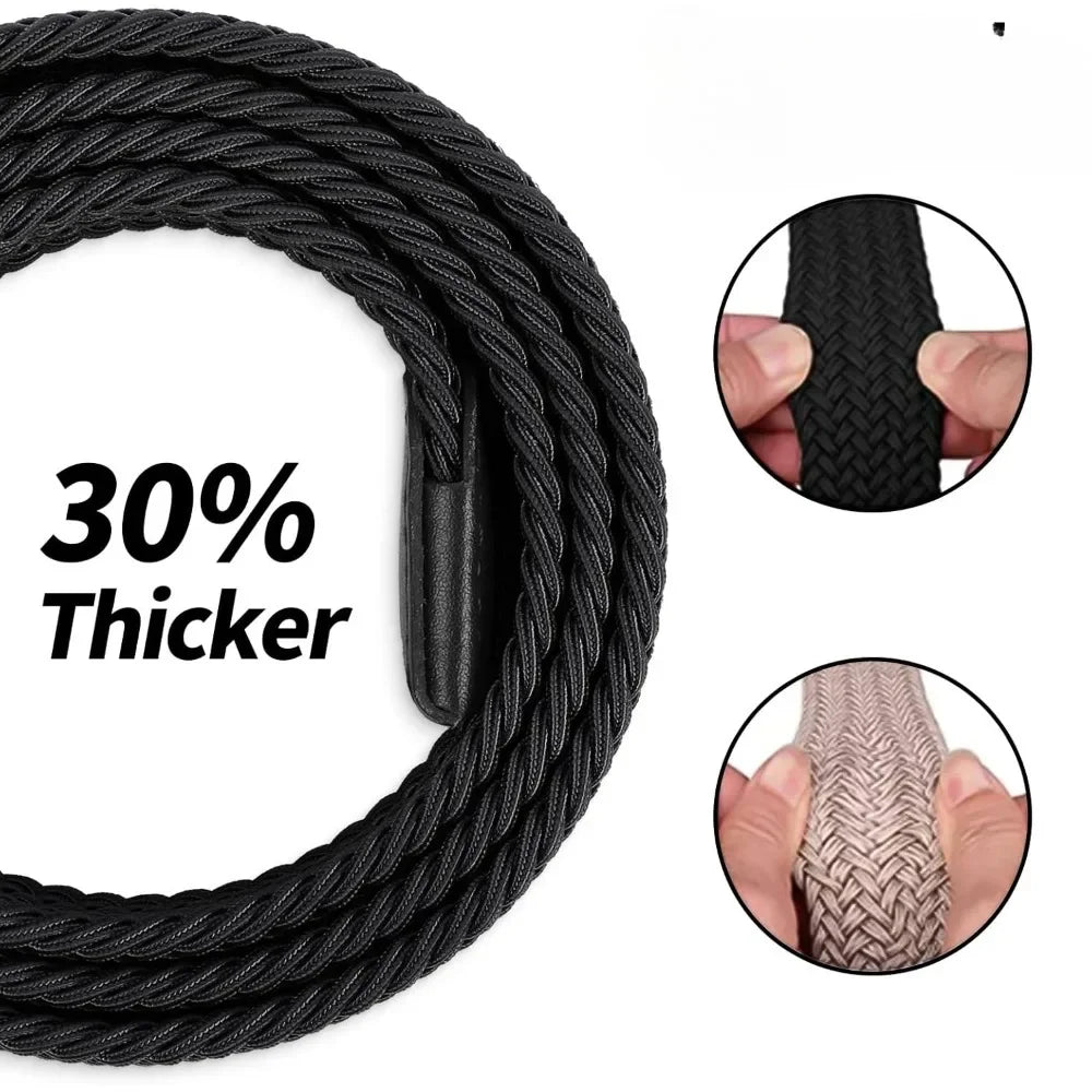 Elastic Braided Stretch Men's Belts