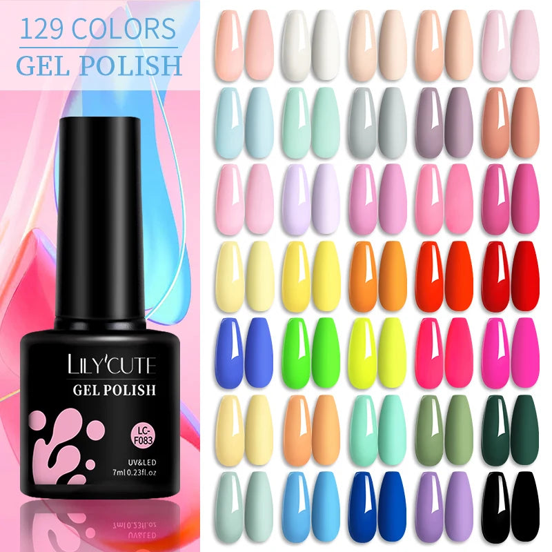 6Pcs/Set 7ML Gel DIY Nail Polish