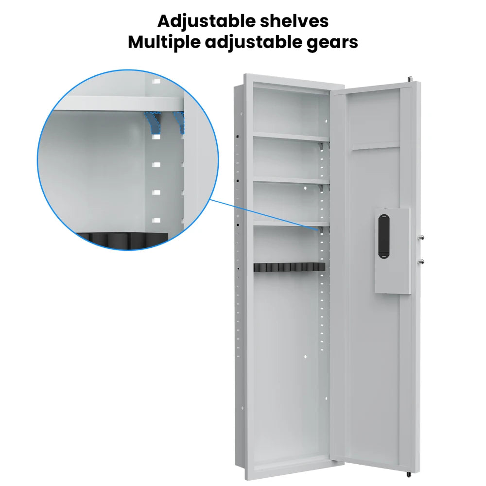 53" Fingerprint Touch Panel In-Wall Safe