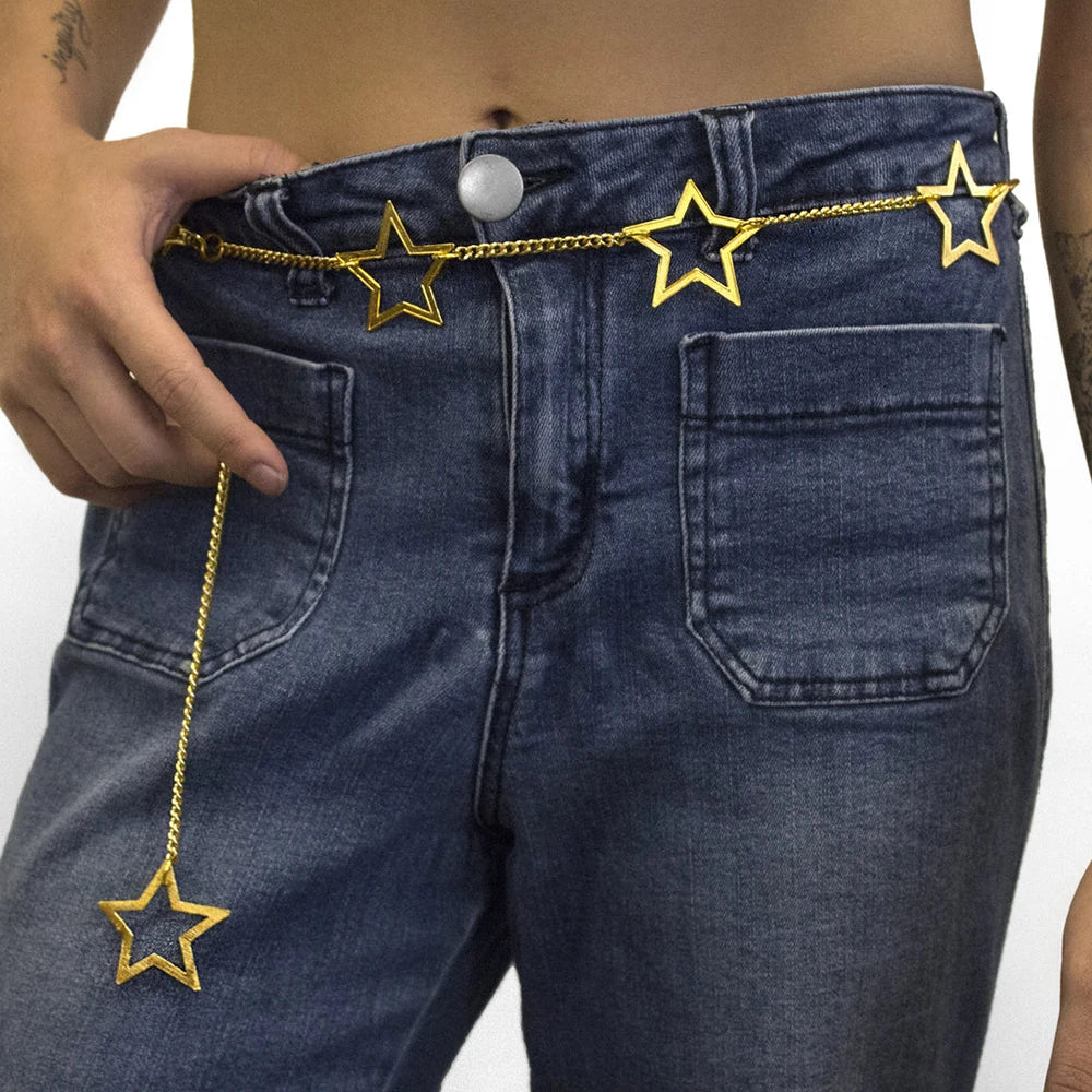 Metal Star Belt Chain